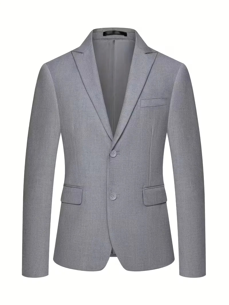 Tailored Men’s Three-Piece Suit With Double-Breasted Waistcoat And Slim Fit